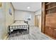 Cozy bedroom with wood-look floors and built-in shelving at 2171 S Cherokee St, Denver, CO 80223
