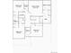 Second floor plan featuring 4 bedrooms including the owner's suite, walk-in closet and laundry at 13437 Starhawk Ln, Parker, CO 80134