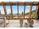 Living area with views from floor to ceiling windows, comfortable sofas, and nice decor at 187 Marion Dr, Evergreen, CO 80439