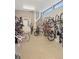 Secured bike storage room for residents, showing multiple bicycles neatly organized on wall racks at 603 Inca St # 429, Denver, CO 80204