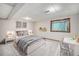 Well-lit bedroom featuring neutral tones, a large bed, and a window at 8022 W 78Th Way, Arvada, CO 80005