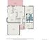 Detailed floor plan showcasing the home's layout with labeled rooms and dimensions at 8022 W 78Th Way, Arvada, CO 80005