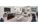 Bright living room showcasing a modern design with hardwood floors, recessed lighting, and cozy seating at 8022 W 78Th Way, Arvada, CO 80005