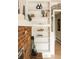 Built-in shelving next to a brick fireplace in the living room at 11673 W 28Th Ave, Lakewood, CO 80215