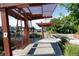 Charming outdoor public area featuring stylish swings and comfortable seating under shaded structures at 3732 N Franklin St, Denver, CO 80205