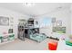 Bedroom featuring a bunk bed and playful decor at 17851 Herrera Dr, Parker, CO 80134