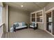 Outdoor patio with cozy seating and a view at 10204 Ridgegate Cir, Lone Tree, CO 80124