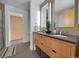 Stylish bathroom featuring double sinks, modern fixtures, and sleek design at 2100 16Th St # 204, Denver, CO 80202