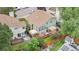 Aerial view of a beautiful property with a deck and mature landscaping at 4707 N Bearlily Way, Castle Rock, CO 80109