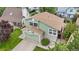 Aerial view of house showcasing its landscaping and roof design at 4707 N Bearlily Way, Castle Rock, CO 80109