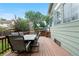 Large back deck provides an ideal outdoor space with seating at 4707 N Bearlily Way, Castle Rock, CO 80109