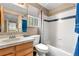 Bathroom with single sink and shower-tub combo at 4707 N Bearlily Way, Castle Rock, CO 80109
