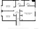 Detailed floor plan showcasing the layout of the bedrooms and bathrooms at 4707 N Bearlily Way, Castle Rock, CO 80109