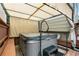 Enclosed hot tub offers a private and relaxing backyard experience at 4707 N Bearlily Way, Castle Rock, CO 80109
