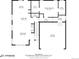Floorplan of main level with kitchen, living, dining, and garage shown at 9674 Fox Den Dr, Littleton, CO 80125