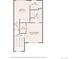 Upstairs floorplan featuring a bedroom, primary bedroom, walk-in closet, and two bathrooms at 84 Spruce St # 707, Denver, CO 80230