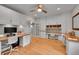 Spacious home office with custom built-in cabinetry, hardwood floors, and ample workspace at 2558 Premier Pl, Boulder, CO 80304