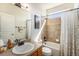 Bathroom featuring a tub and shower combination with a tiled wall and modern sink at 3751 W 136Th Ave # S3, Broomfield, CO 80023