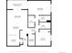 Detailed floor plan showcasing the layout of rooms and spaces at 3470 S Poplar St. # 110, Denver, CO 80224