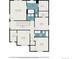 Second-floor plan featuring bedrooms, bathrooms, walk-in closets, a hall, and a laundry room at 14818 Dahlia St, Thornton, CO 80602