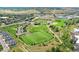 Aerial view of local sports fields, showcasing neighborhood access to outdoor recreation and facilities at 1388 Castle Creek Cir, Castle Rock, CO 80104