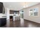 Modern kitchen featuring an island and stainless steel appliances at 1388 Castle Creek Cir, Castle Rock, CO 80104