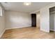 Finished basement with hardwood floors and good natural light at 2641 S Magnolia St, Denver, CO 80224