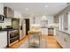 Bright kitchen featuring modern appliances, white cabinets, and granite countertops at 2641 S Magnolia St, Denver, CO 80224
