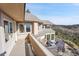 Private balcony overlooking the mountain views at 6057 Red Hill Rd, Boulder, CO 80302