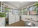 Bright laundry room with washer, dryer, and ample natural light at 2131 Eliot St, Denver, CO 80211