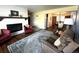 Living room with fireplace and hardwood floors at 1927 S Xenon St, Lakewood, CO 80228