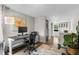 Contemporary office space with hardwood floors, a sleek desk, and stylish decor at 3885 Vrain St, Denver, CO 80212