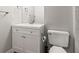 Clean bathroom with vanity, ample lighting, and neutral tones for a relaxing experience at 12893 W Alameda Dr, Lakewood, CO 80228