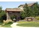 Stone entrance into the Firelight community at 3466 Craftsbury Dr, Highlands Ranch, CO 80126