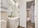 Bathroom featuring a sink and vanity at 1932 S Oswego Way, Aurora, CO 80014