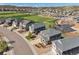 An aerial view of a neighborhood near a park at 3727 Starry Night Loop, Castle Rock, CO 80109