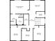 Second floor plan showing primary bedroom with walk-in closet, multiple bathrooms, and additional bedrooms at 3727 Starry Night Loop, Castle Rock, CO 80109