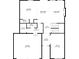 Detailed floor plan showcasing the layout of the ground floor, including the kitchen, living room, and garage at 3727 Starry Night Loop, Castle Rock, CO 80109