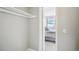 View from the closet shows a hallway with access to the Primary bedroom at 4274 S Salida Way # 6, Aurora, CO 80013