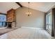 Bright dining area with tile flooring and a chandelier at 6594 W Mississippi Way, Lakewood, CO 80232