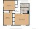 Layout of a 2nd floor featuring bedrooms, bathrooms, and a hallway for easy navigation at 10694 E Dorado Ave, Englewood, CO 80111