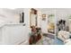 Welcoming entryway with decor, a large mirror, storage rack, and a glimpse of the outdoors at 3016 N Franklin St, Denver, CO 80205
