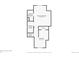 Second floor floorplan with dimensions, showing a main bedroom, bathroom and a second bedroom at 3016 N Franklin St, Denver, CO 80205