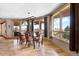 Dining room with views of outdoor landscape at 6170 Falcon Ln, Morrison, CO 80465