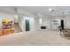 Finished basement area with carpet, recessed lighting, and ample open space at 16225 Peregrine Dr, Parker, CO 80134
