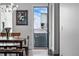 Dining room showing access to outdoor space and a patio grill at 3444 Navajo St # 10, Denver, CO 80211