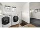 Convenient laundry room with large appliances, natural light, and easy access at 3445 N Clay St, Denver, CO 80211