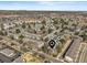 Bird's-eye view of the townhome community, showcasing the layout, landscaping, and proximity to surrounding areas at 3471 S Ammons St # 12-6, Lakewood, CO 80227