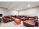 Finished basement with ample seating and carpet, great for relaxing with friends and Gathering at 3471 S Ammons St # 12-6, Lakewood, CO 80227