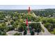 Neighborhood aerial view near Left Hand Grange Park, featuring mature trees at 8060 Meadowdale Sq, Niwot, CO 80503